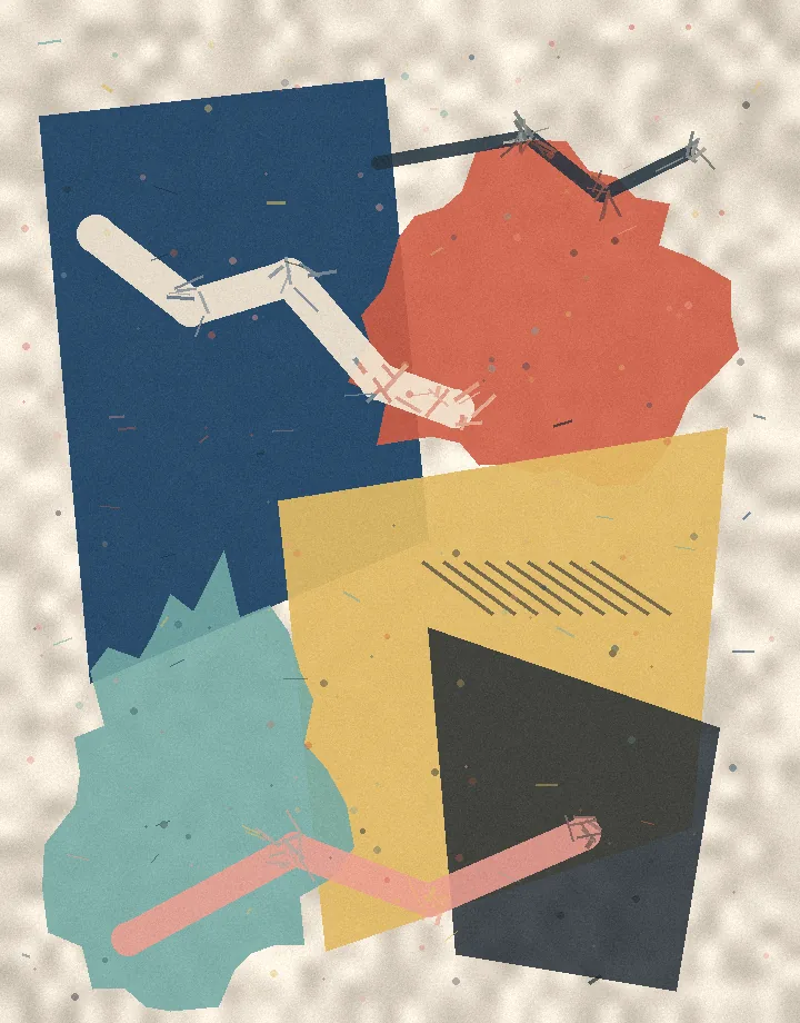 Fictional abstract artwork — fictional concept art